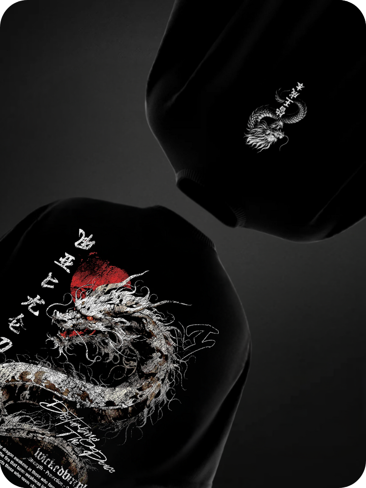 DRAGON - OVERSIZED TEE / 260GSM KUROJI