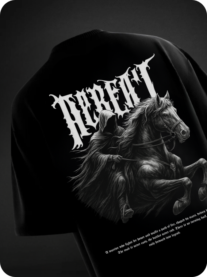 RIDER - OVERSIZED TEE / 240GSM KUROJI