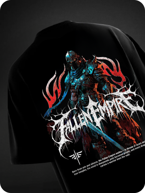 FALLEN EMPIRE - OVERSIZED TEE KUROJI