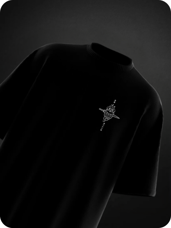 DRAGON - OVESIZED TEE / 240GSM KUROJI