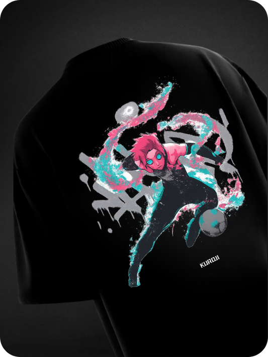 Neon Blitz Oversize Tee (260 GSM) KUROJI